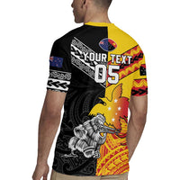 New Zealand And Papua New Guinea Rugby Custom Rugby Jersey Maori Kiwi With Bird of Paradise LT05 - Polynesian Pride