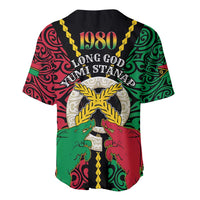 Vanuatu 46th Independence Day Baseball Jersey Long God Yumi Stanap Wild Boar LT05 - Polynesian Pride