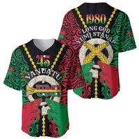 Vanuatu 46th Independence Day Baseball Jersey Long God Yumi Stanap Wild Boar LT05 - Polynesian Pride
