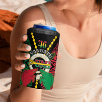 Vanuatu 46th Independence Day 4 in 1 Can Cooler Tumbler Long God Yumi Stanap Wild Boar LT05 - Polynesian Pride