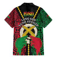 Vanuatu 45th Independence Day Family Matching Mermaid Dress and Hawaiian Shirt Long God Yumi Stanap Wild Boar LT05