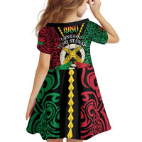Vanuatu 46th Independence Day Family Matching Summer Maxi Dress and Hawaiian Shirt Long God Yumi Stanap Wild Boar LT05 - Polynesian Pride