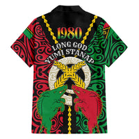 Vanuatu 46th Independence Day Hawaiian Shirt Long God Yumi Stanap Wild Boar LT05 - Polynesian Pride