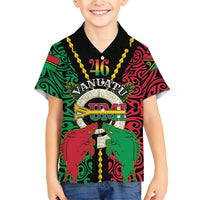 Vanuatu 46th Independence Day Hawaiian Shirt Long God Yumi Stanap Wild Boar LT05 - Polynesian Pride