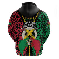 Vanuatu 46th Independence Day Hoodie Long God Yumi Stanap Wild Boar LT05 - Polynesian Pride