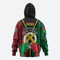 Vanuatu 46th Independence Day Hoodie Long God Yumi Stanap Wild Boar LT05 - Polynesian Pride