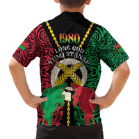 Vanuatu 46th Independence Day Kid Hawaiian Shirt Long God Yumi Stanap Wild Boar LT05 - Polynesian Pride