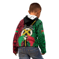 Vanuatu 46th Independence Day Kid Hoodie Long God Yumi Stanap Wild Boar LT05 - Polynesian Pride