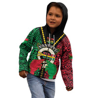Vanuatu 46th Independence Day Kid Hoodie Long God Yumi Stanap Wild Boar LT05 - Polynesian Pride