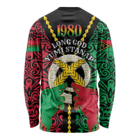 Vanuatu 46th Independence Day Long Sleeve Shirt Long God Yumi Stanap Wild Boar LT05 - Polynesian Pride