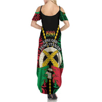 Vanuatu 46th Independence Day Summer Maxi Dress Long God Yumi Stanap Wild Boar LT05 - Polynesian Pride