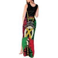 Vanuatu 46th Independence Day Tank Maxi Dress Long God Yumi Stanap Wild Boar LT05 - Polynesian Pride