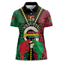 Vanuatu 45th Independence Day Women Polo Shirt Long God Yumi Stanap Wild Boar LT05