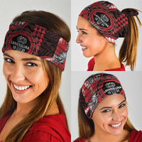 Hawaii Lahainaluna High School Neck Gaiter Tribal Tattoo With Hibiscus Flowers LT05 - Polynesian Pride