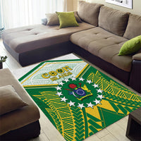 Cook Islands Ra o te Ui Ariki Area Rug Polynesian Pattern