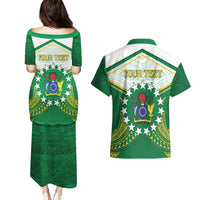Personalised Cook Islands Ra o te Ui Ariki Couples Matching Puletasi and Hawaiian Shirt Polynesian Pattern LT05 - Polynesian Pride