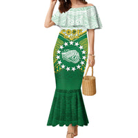 Personalised Cook Islands Ra o te Ui Ariki Family Matching Mermaid Dress and Hawaiian Shirt Polynesian Pattern