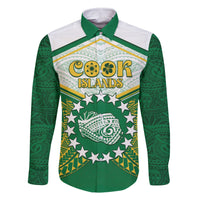 Personalised Cook Islands Ra o te Ui Ariki Family Matching Off Shoulder Maxi Dress and Hawaiian Shirt Polynesian Pattern