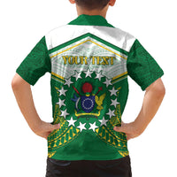 Personalised Cook Islands Ra o te Ui Ariki Family Matching Short Sleeve Bodycon Dress and Hawaiian Shirt Polynesian Pattern