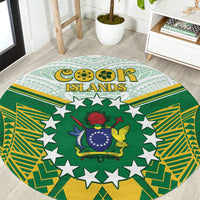 Cook Islands Ra o te Ui Ariki Round Carpet Polynesian Pattern