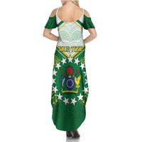 Personalised Cook Islands Ra o te Ui Ariki Summer Maxi Dress Polynesian Pattern LT05 - Polynesian Pride
