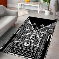 Black Philippines Sun Star Area Rug Igorot Tribal Inspiration
