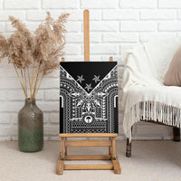 Black Philippines Sun Star Canvas Wall Art Igorot Tribal Inspiration