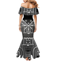 Black Philippines Sun Star Family Matching Mermaid Dress and Hawaiian Shirt Igorot Tribal Inspiration