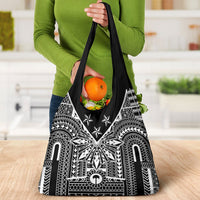 Black Philippines Sun Star Grocery Bag Igorot Tribal Inspiration
