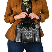Black Philippines Sun Star Shoulder Handbag Igorot Tribal Inspiration