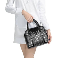 Black Philippines Sun Star Shoulder Handbag Igorot Tribal Inspiration