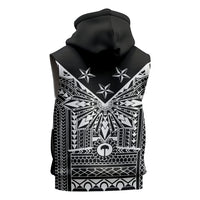 Black Philippines Sun Star Sleeveless Hoodie Igorot Tribal Inspiration LT05 - Polynesian Pride