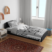 White Philippines Sun Star Bedding Set Igorot Tribal Inspiration