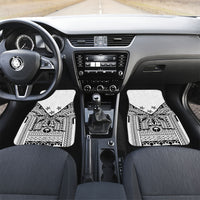 White Philippines Sun Star Car Mats Igorot Tribal Inspiration