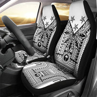 White Philippines Sun Star Car Seat Cover Igorot Tribal Inspiration