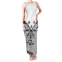 White Philippines Sun Star Family Matching Tank Maxi Dress and Hawaiian Shirt Igorot Tribal Inspiration
