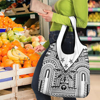 White Philippines Sun Star Grocery Bag Igorot Tribal Inspiration