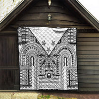 White Philippines Sun Star Quilt Igorot Tribal Inspiration