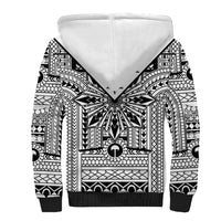 White Philippines Sun Star Sherpa Hoodie Igorot Tribal Inspiration