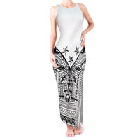 White Philippines Sun Star Tank Maxi Dress Igorot Tribal Inspiration LT05 Women White - Polynesian Pride