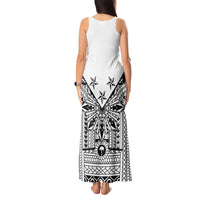 White Philippines Sun Star Tank Maxi Dress Igorot Tribal Inspiration LT05 - Polynesian Pride