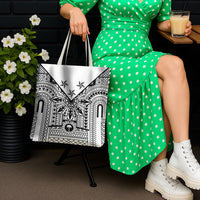 White Philippines Sun Star Tote Bag Igorot Tribal Inspiration