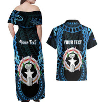 Personalized Northern Mariana Islands 78th Liberation Day Couples Matching Off Shoulder Maxi Dress and Hawaiian Shirt LT05 - Polynesian Pride