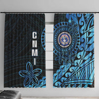 Northern Mariana Islands 78th Liberation Day Window Curtain LT05 With Hooks Blue - Polynesian Pride