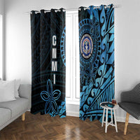 Northern Mariana Islands 78th Liberation Day Window Curtain LT05 With Grommets Blue - Polynesian Pride