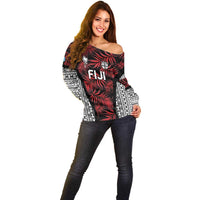 Custom Flying Fijians Rugby 2024 Pacific Off Shoulder Sweater Go Fiji