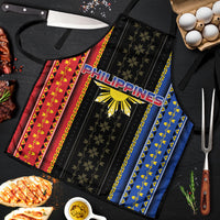 Philippines Filipinos Apron Igorot Tribal Inspiration Pattern Style LT05 Black - Polynesian Pride