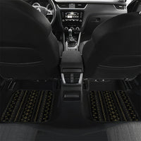 Personalised Philippines Filipinos Car Mats Igorot Tribal Inspiration Pattern Style LT05 Set 2pcs - Back Black - Polynesian Pride