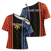 Personalised Philippines Filipinos Cross Shoulder Shirt Igorot Tribal Inspiration Pattern Style