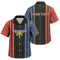 Personalised Philippines Filipinos Family Matching Puletasi and Hawaiian Shirt Igorot Tribal Inspiration Pattern Style LT05 Son's Shirt Black - Polynesian Pride